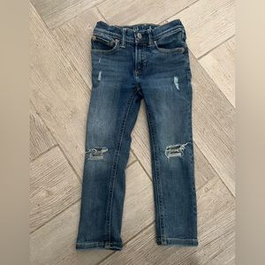 Gap distressed skinny jeans